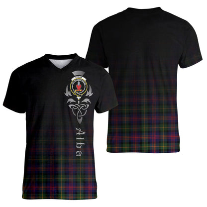Printivon Logan Modern Tartan Crest Alba Celtic T Shirt