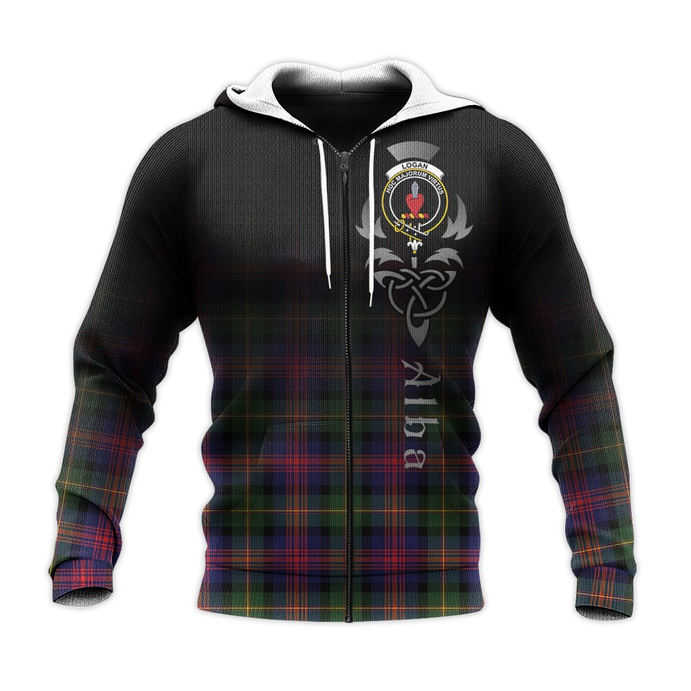Printivon Logan Modern Tartan Crest Alba Celtic Hoodie