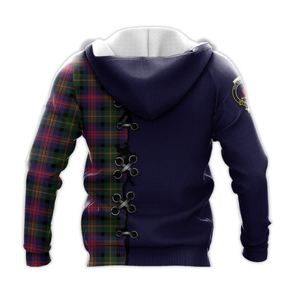 Printivon Logan Modern Tartan Hoodie Lion Rampant And Celtic Thistle Style