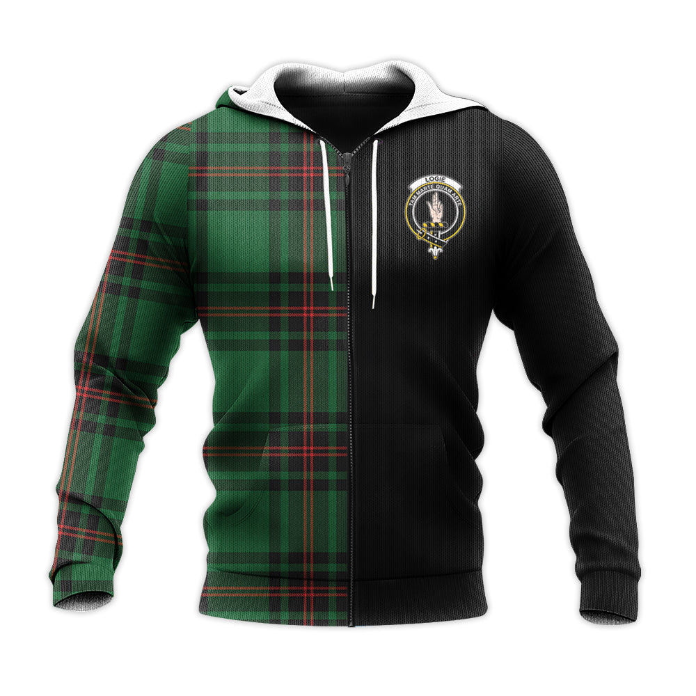 Printivon Logie Tartan Personalize Half Hoodie
