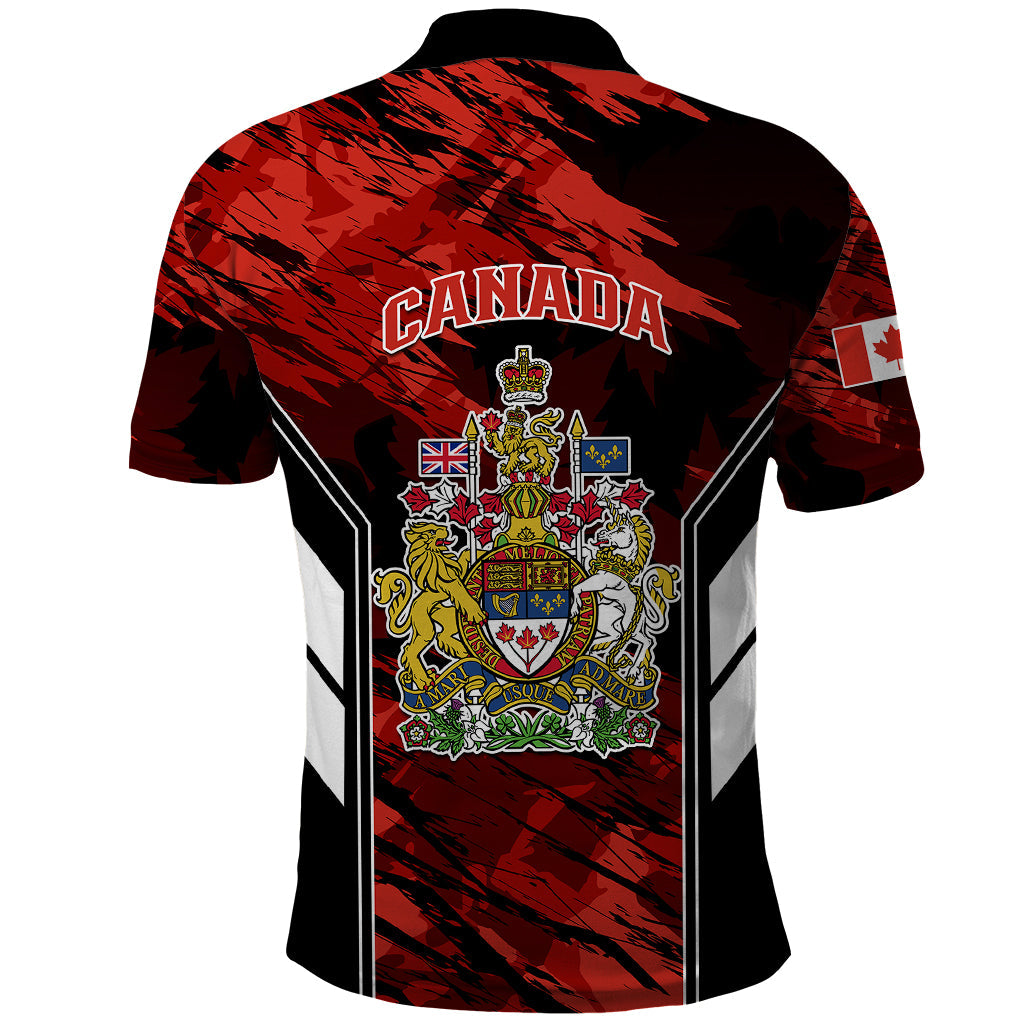 Canada Soccer Polo Shirt Canadian Maple Sporty Style