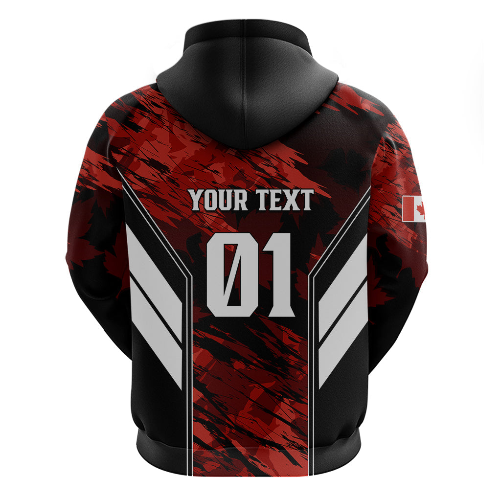 Personalised Canada Soccer Hoodie Canadian Maple Sporty Style