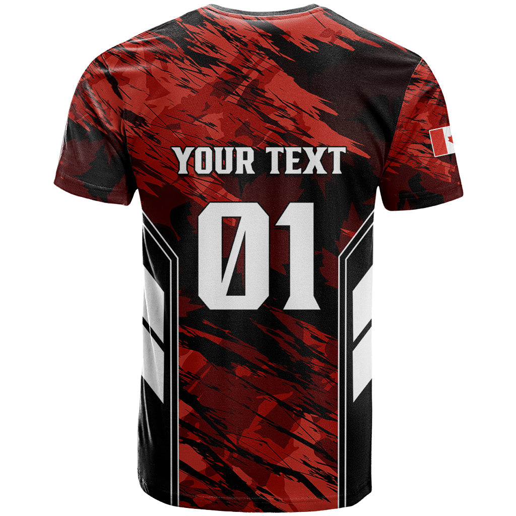 Personalised Canada Soccer T Shirt Canadian Maple Sporty Style