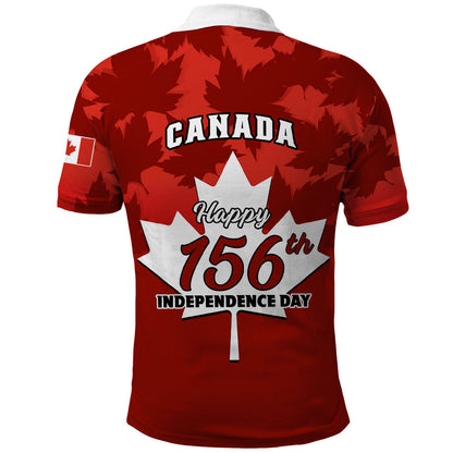 1 July Canada Independence Day Polo Shirt Canadian Maple Leaf Happy 156Th Anniversary