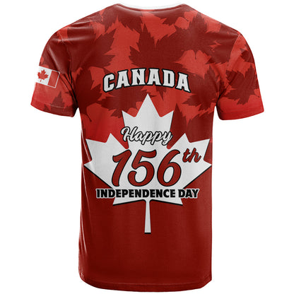 1 July Canada Independence Day T Shirt Canadian Maple Leaf Happy 156Th Anniversary