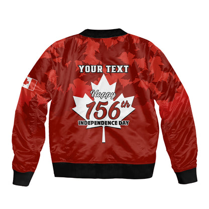 Custom 1 July Canada Independence Day Bomber Jacket Canadian Maple Leaf Happy 156Th Anniversary