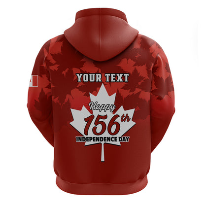 Custom 1 July Canada Independence Day Hoodie Canadian Maple Leaf Happy 156Th Anniversary