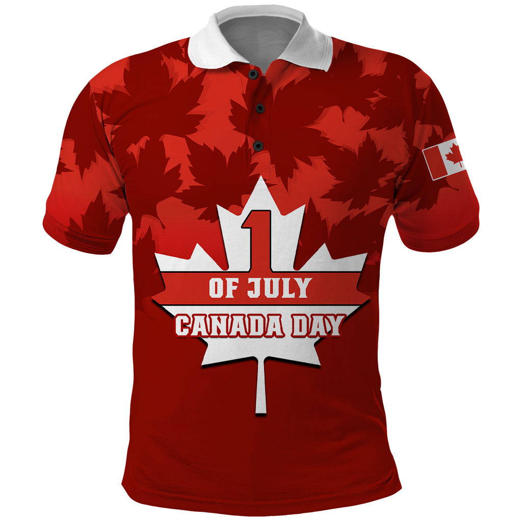 Custom 1 July Canada Independence Day Polo Shirt Canadian Maple Leaf Happy 156Th Anniversary