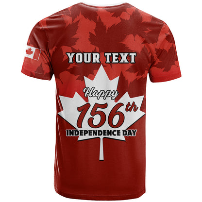 Custom 1 July Canada Independence Day T Shirt Canadian Maple Leaf Happy 156Th Anniversary