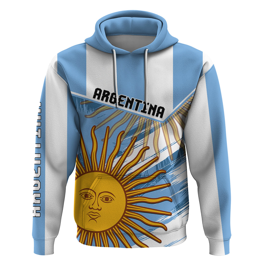 Custom Argentina Hoodie La Argentina Sol De Mayo Sport Style
