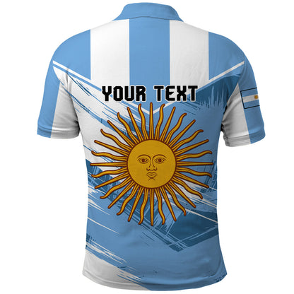 Custom Argentina Polo Shirt La Argentina Sol De Mayo Sport Style