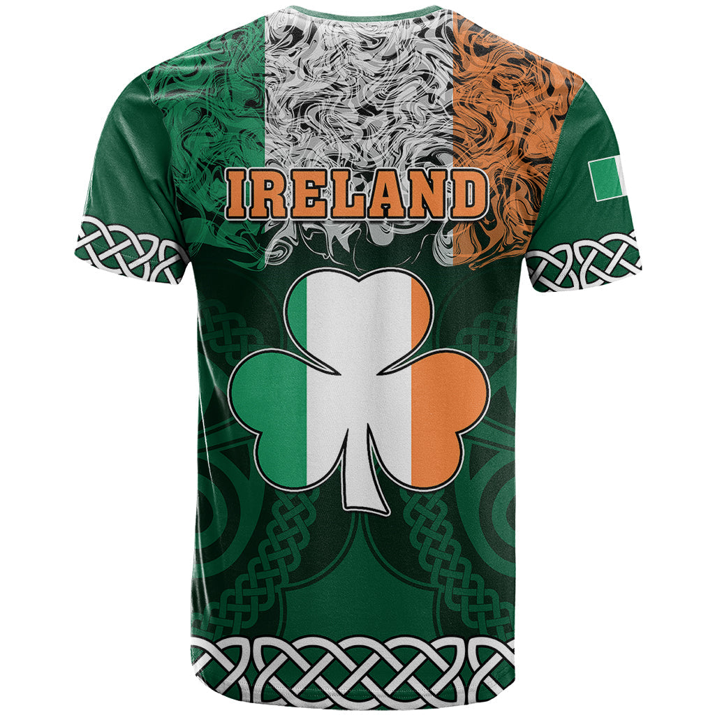 Ireland T Shirt Irish Shamrock Mix Celtic Knotwork Pattern