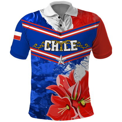 Personalised Chile Polo Shirt Chilean Bellflower Special Version