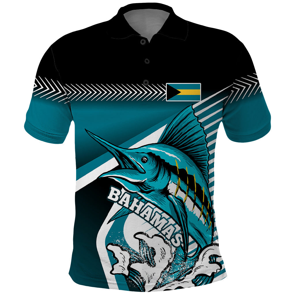 Personalised The Bahamas Polo Shirt Bahamian Blue Marlin Special Version LT01
