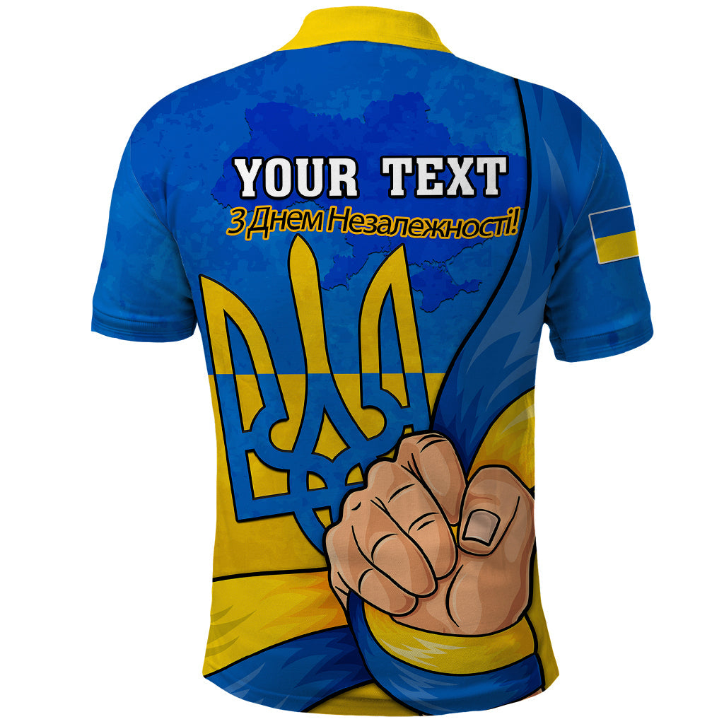 Personalised Ukraine Independence Day Polo Shirt Ukrainian Trident Special Version