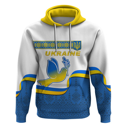 Ukraine Hoodie Ukrainian Map Vyshyvanka Pattern