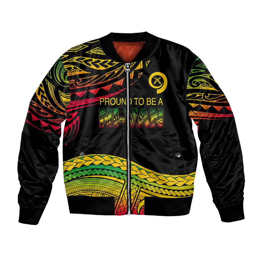 Tribal Vanuatu Bomber Jacket Pround To Be A Ni Van