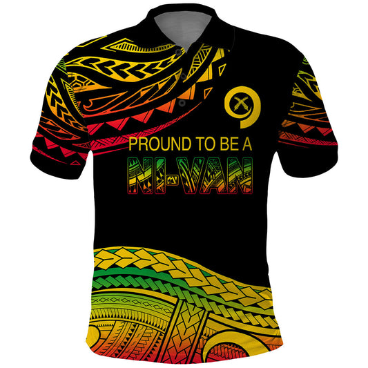Tribal Vanuatu Polo Shirt Pround To Be A Ni-Van