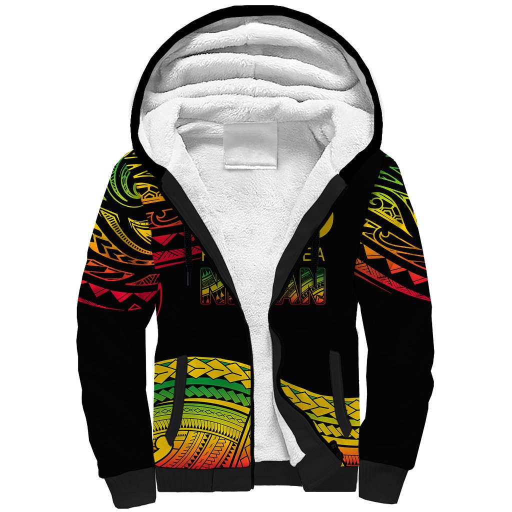 Custom Tribal Vanuatu Sherpa Hoodie Pround To Be A Ni Van