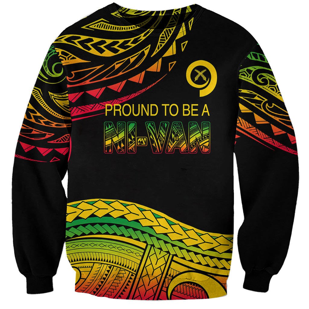 Tribal Vanuatu Sweatshirt Pround To Be A Ni Van