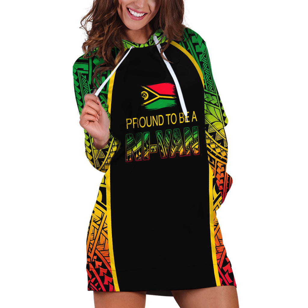 Vanuatu Hoodie Dress Pround To Be A Ni Van
