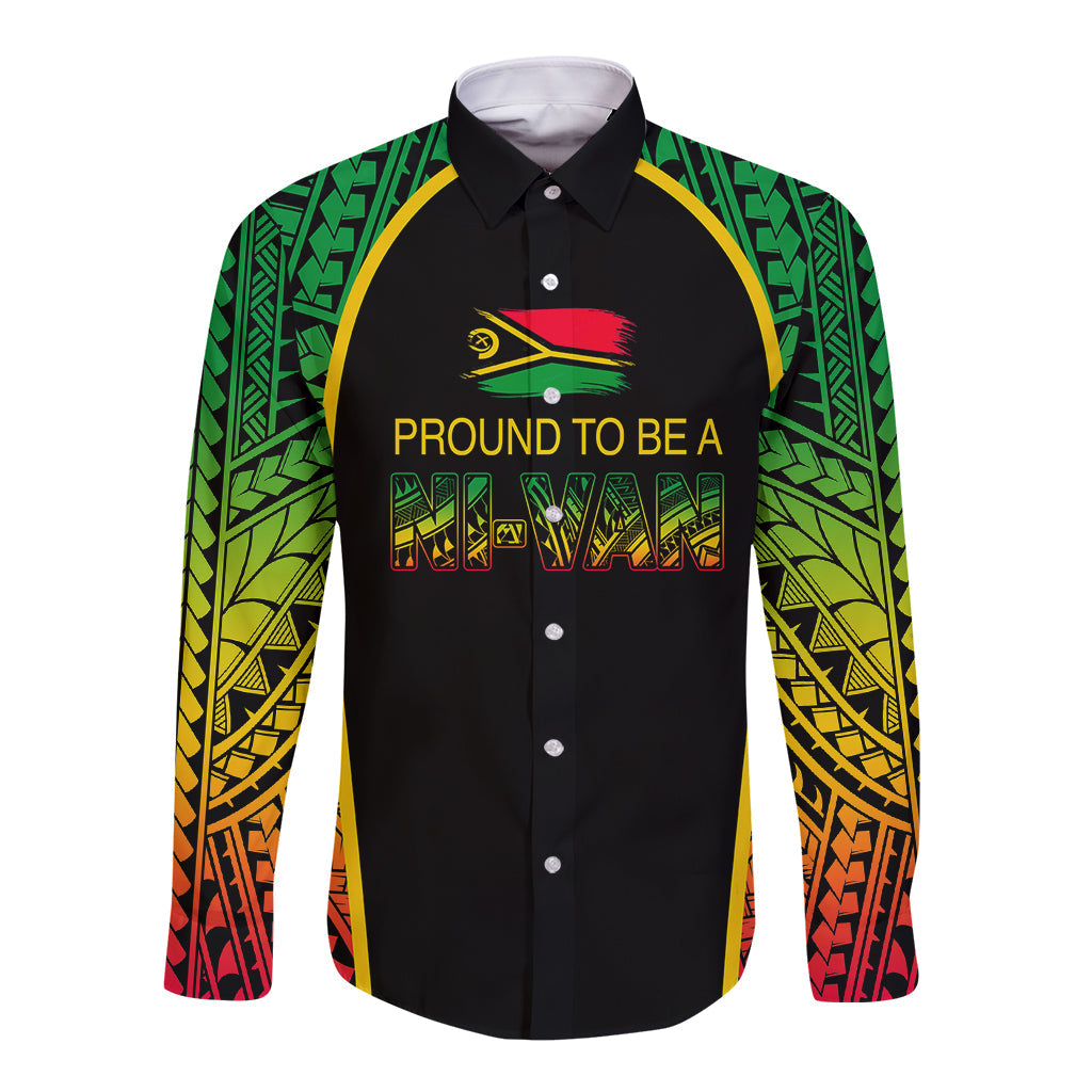 Vanuatu Long Sleeve Button Shirt Pround To Be A Ni Van