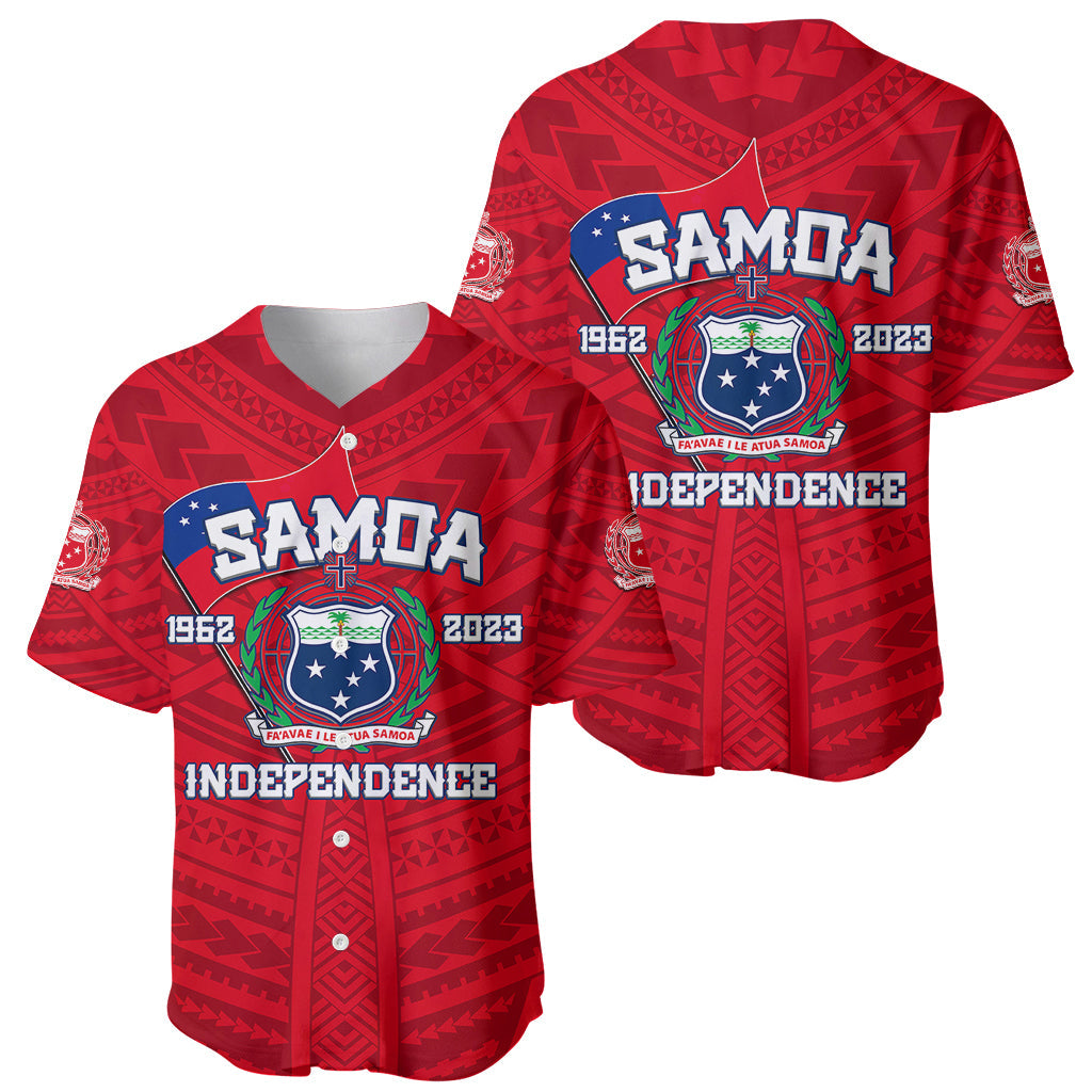 Samoa Independence Baseball Jersey 2023 Red Style