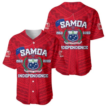 Samoa Independence Baseball Jersey 2023 Red Style