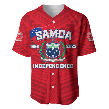Samoa Independence Baseball Jersey 2023 Red Style