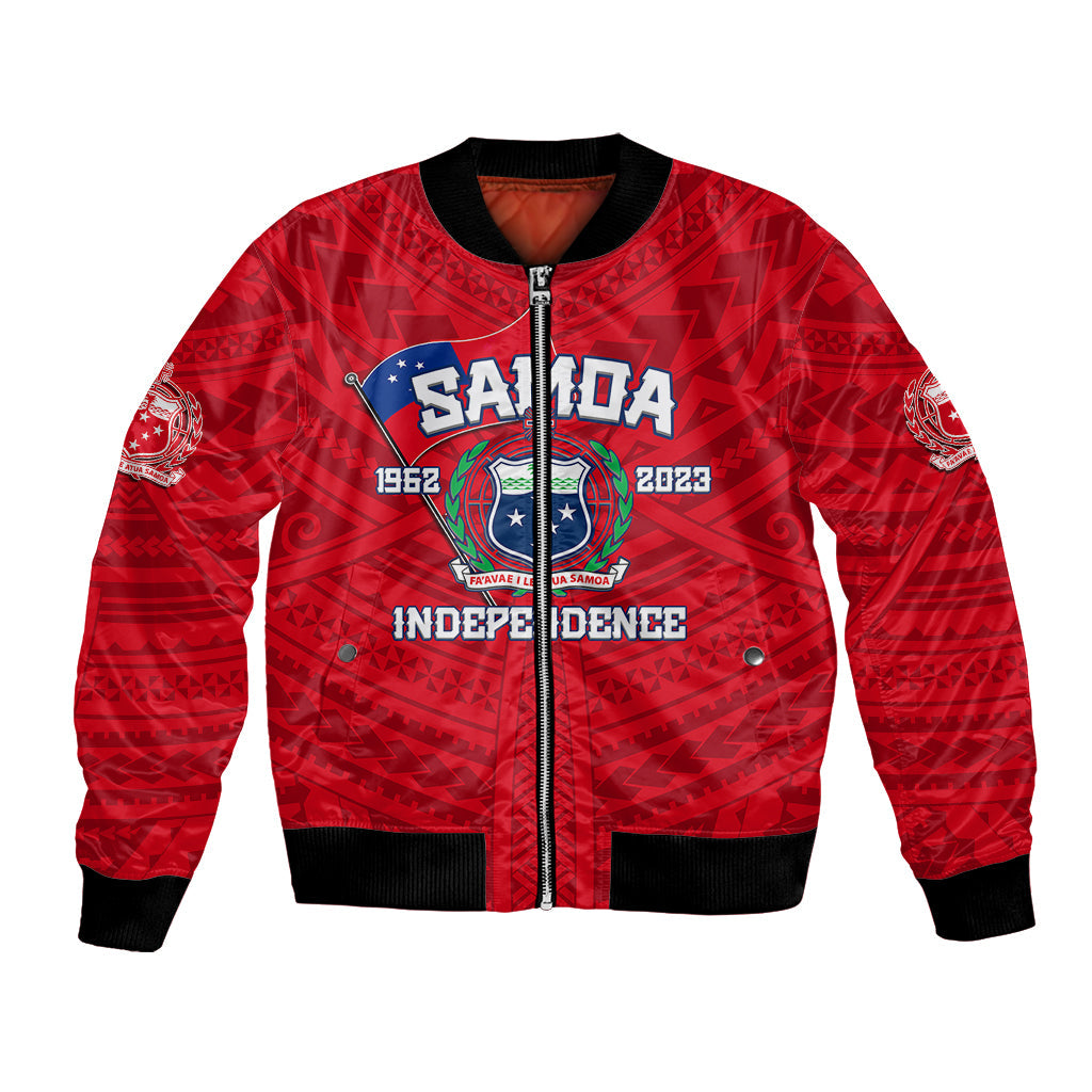 Samoa Independence Bomber Jacket 2023 Red Style