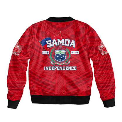 Samoa Independence Bomber Jacket 2023 Red Style