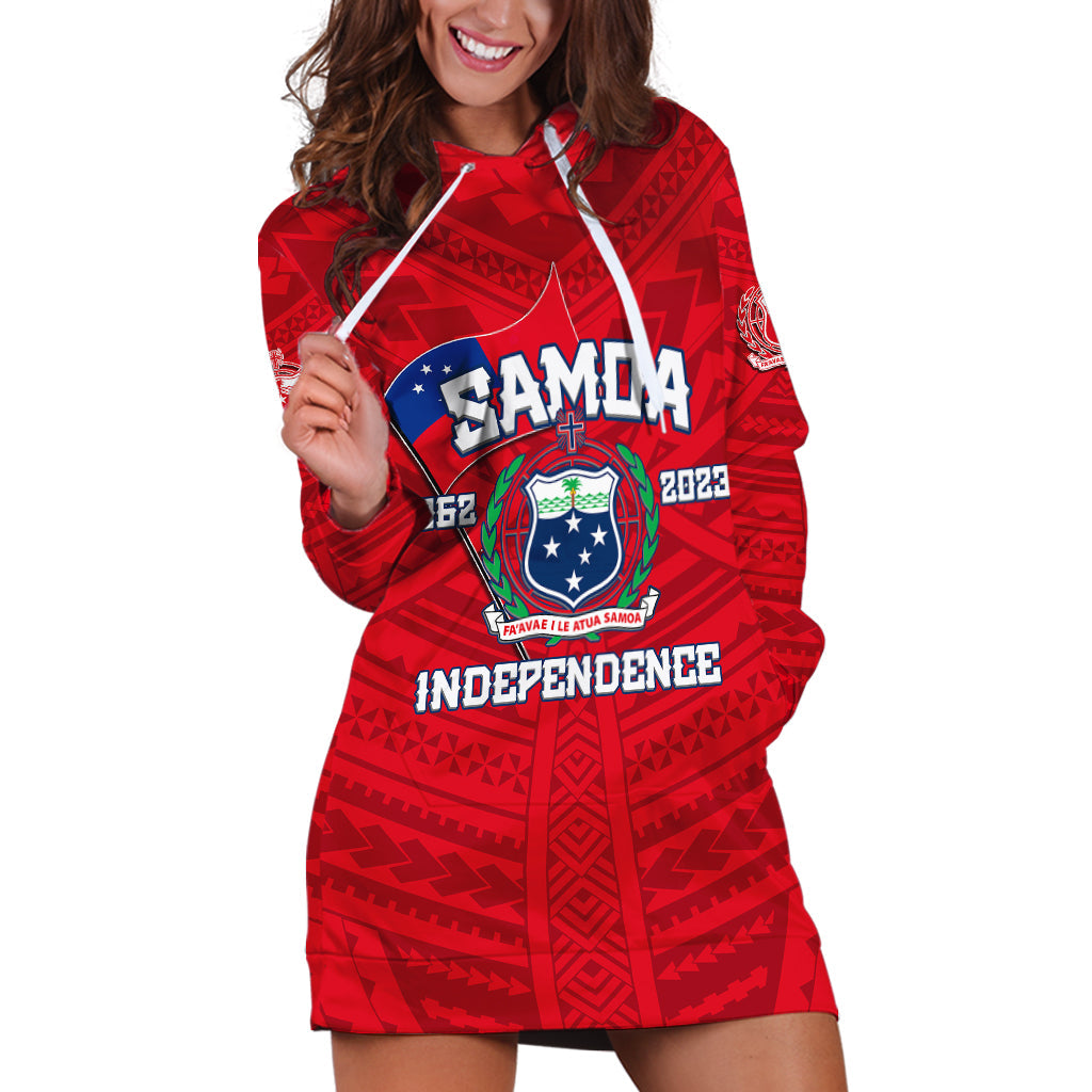 Samoa Independence Hoodie Dress 2023 Red Style