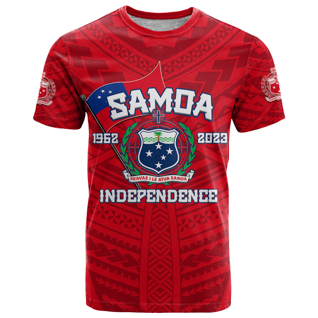 Samoa Independence T Shirt 2023 Red Style
