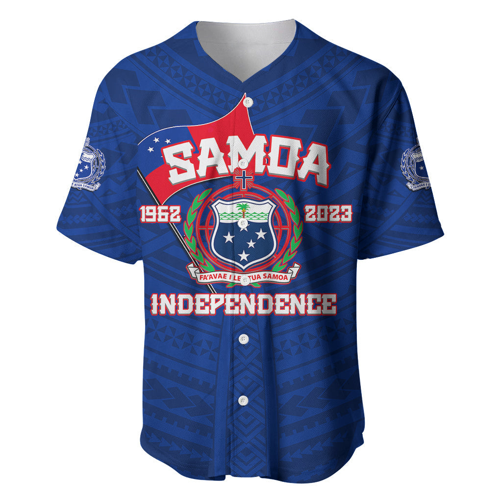 Samoa Independence Baseball Jersey 2023 Blue Style