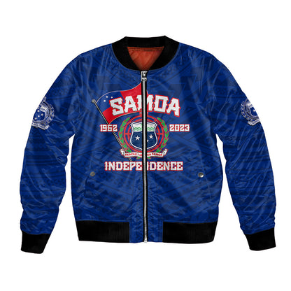 Samoa Independence Bomber Jacket 2023 Blue Style