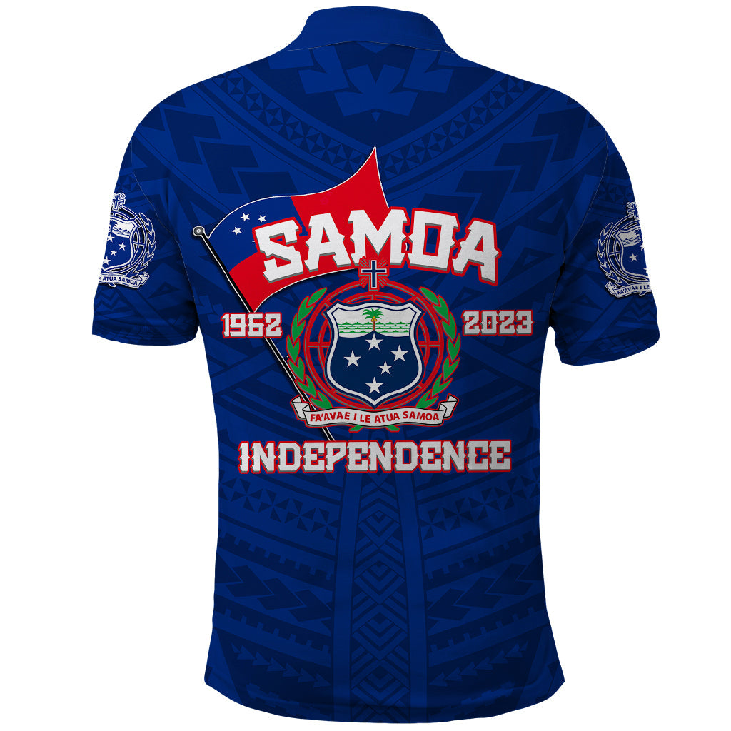 Samoa Independence Polo Shirt 2023 Blue Style