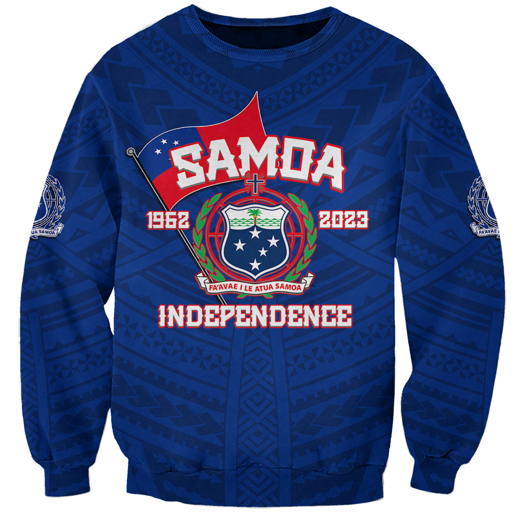 Samoa Independence Sweatshirt 2023 Blue Style