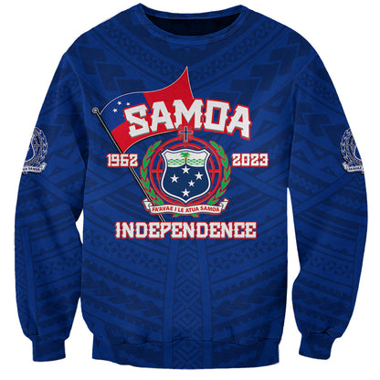 Samoa Independence Sweatshirt 2023 Blue Style