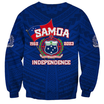 Samoa Independence Sweatshirt 2023 Blue Style