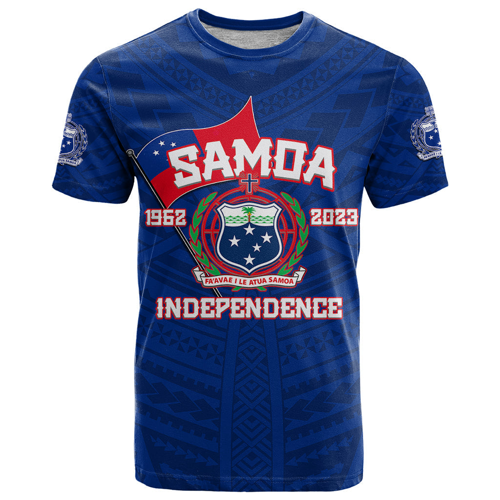 Samoa Independence T Shirt 2023 Blue Style
