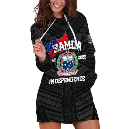 Samoa Independence Hoodie Dress 2023 Black Style