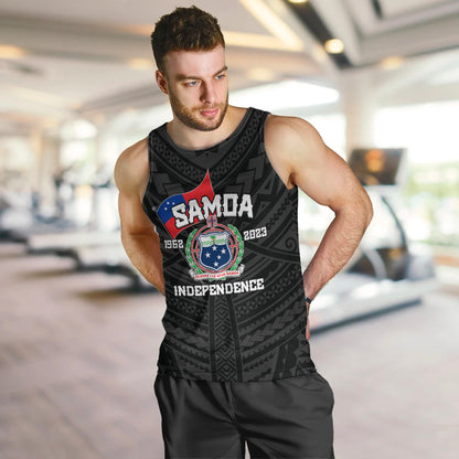 Samoa Independence Men Tank Top 2023 Black Style
