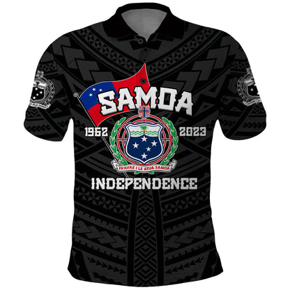 Samoa Independence Polo Shirt 2023 Black Style