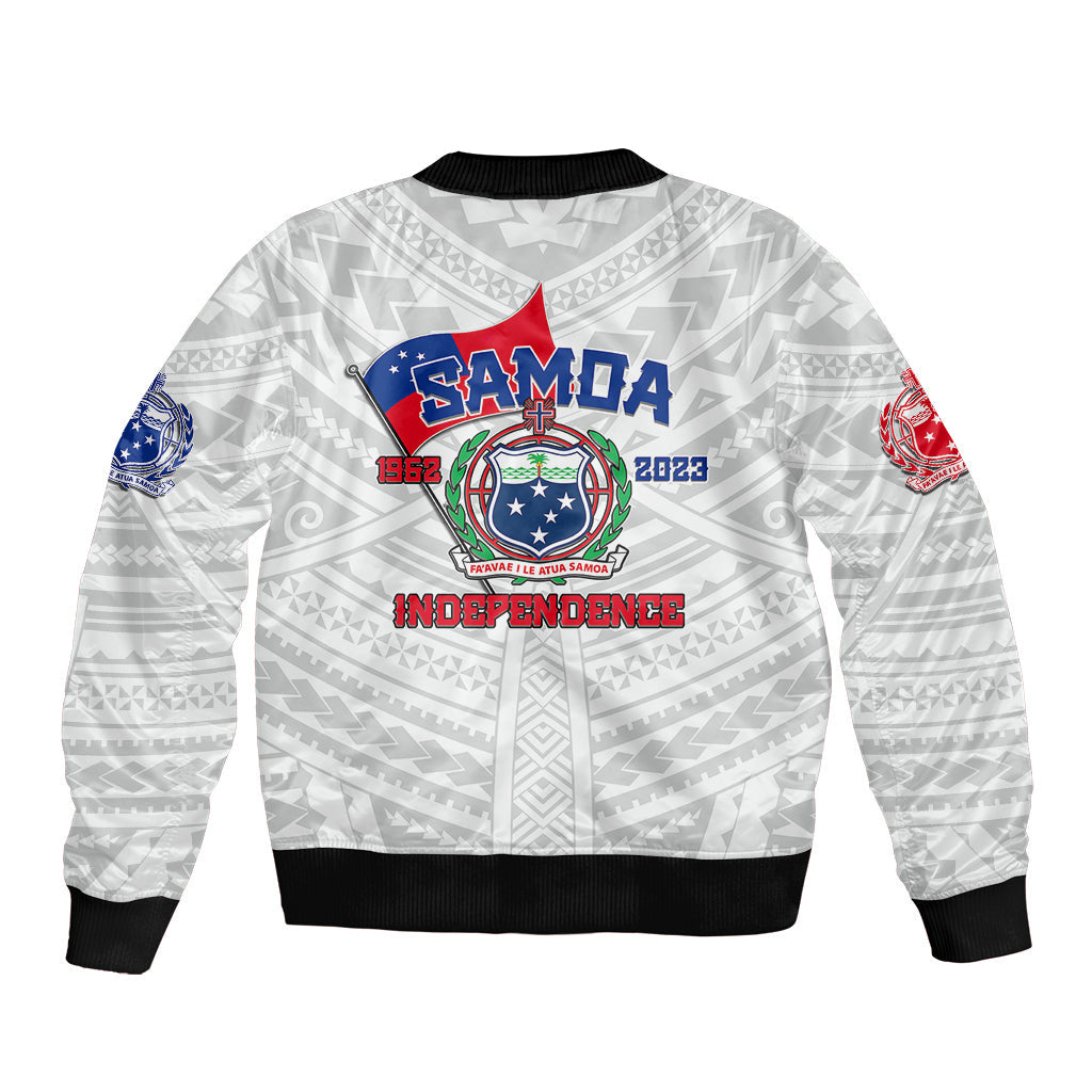 Samoa Independence Bomber Jacket 2023 White Style