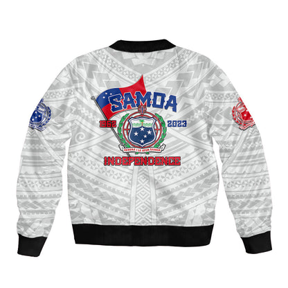Samoa Independence Bomber Jacket 2023 White Style