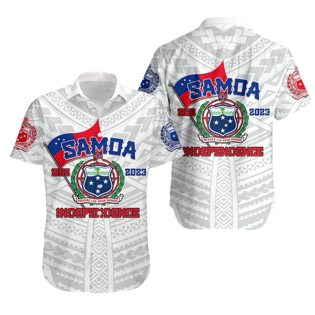 Samoa Independence Hawaiian Shirt 2023 White Style