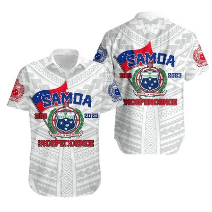 Samoa Independence Hawaiian Shirt 2023 White Style