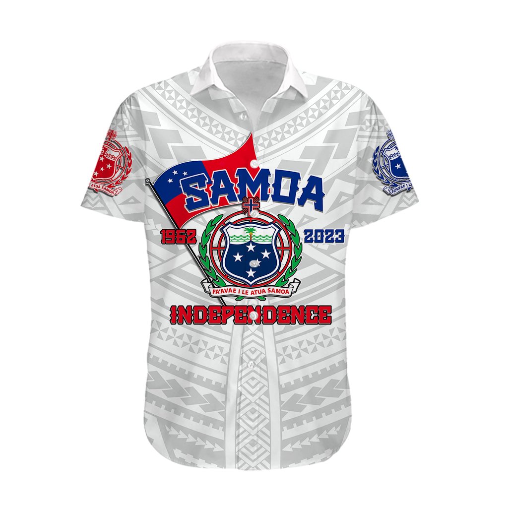 Samoa Independence Hawaiian Shirt 2023 White Style