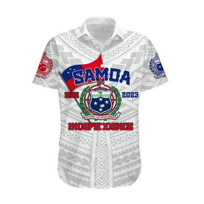 Samoa Independence Hawaiian Shirt 2023 White Style