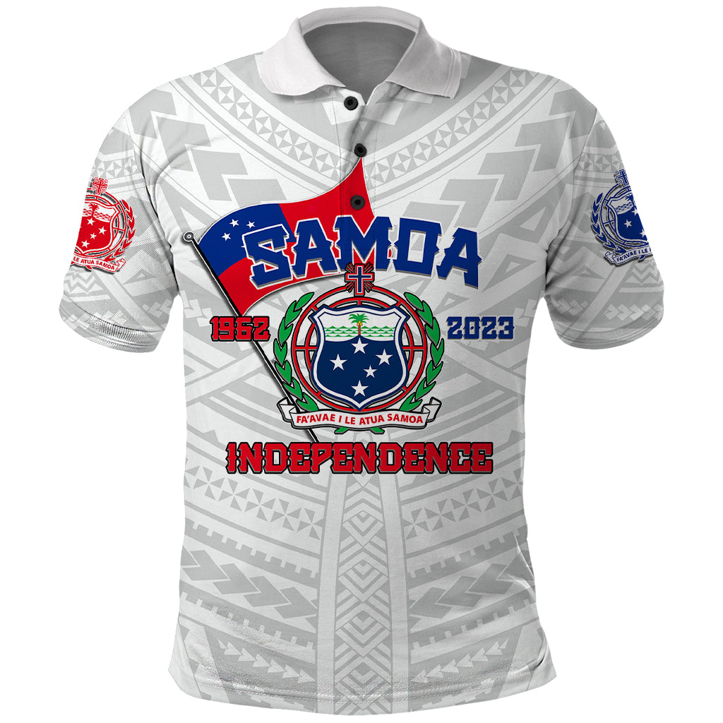 Samoa Independence Polo Shirt 2023 White Style